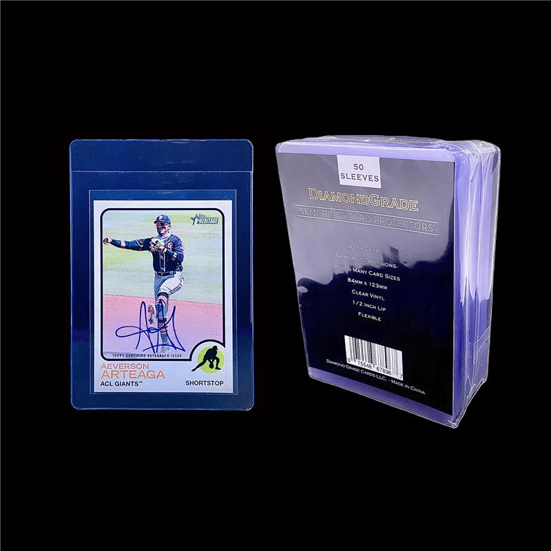 1 Case (25 pack) Semi-Rigid Card Protectors 50ct